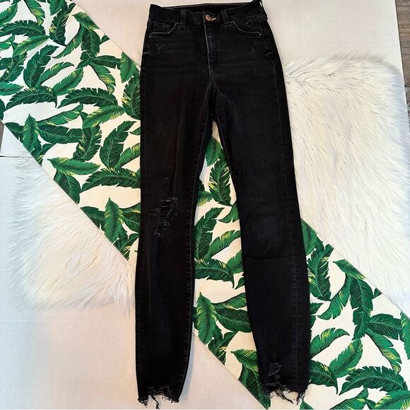H&M Super Skinny High Waist Ankle Skinny Jean distressed 061 - Picture 1 of 4